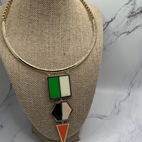 New French Connection Three Pendant Statement Necklace. - Picture 1 of 9